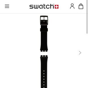 Swatch Gent Black Polymer Replacement Strap – New